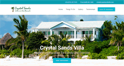 Desktop Screenshot of crystalsandsvilla.com